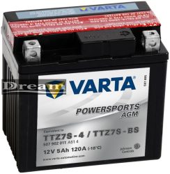 Varta Powersports YTZ7S-BS (YTZ7-S)