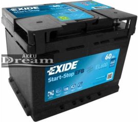 Exide Start Stop EFB EL600 60Ah 640A