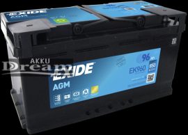 Exide Start Stop Micro Hybrid EK950 95 Ah 850 A / AGM