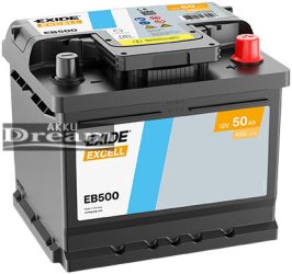 Exide Excell 50Ah 450A EB500