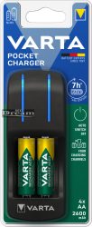 Elem akkumulátor töltő - Pocket +AA 2600mAh x4 (7óra)