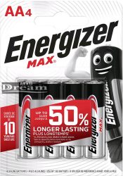 Energizer Max Elem AA 4db