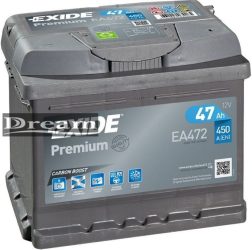 Exide Premium 47Ah 450A EA472 J+ 