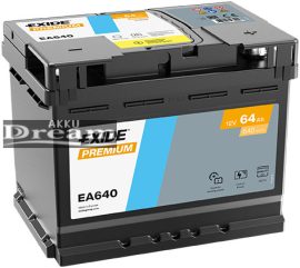  EXIDE Premium EA640 12V 64Ah 640A J+