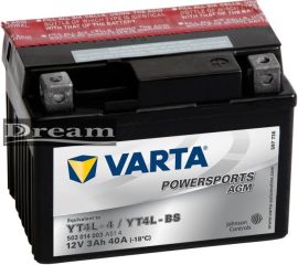 VARTA Powersports AGM 12V 3Ah J+ YT4L-BS