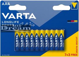 Varta elem Longlife Power AAA 10 db