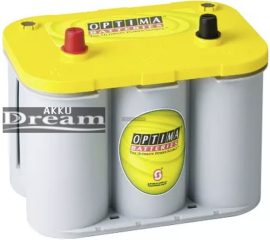 Optima Yellow - 12v 55ah - autó akkumulátor - bal+ *S - 4,2