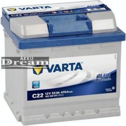 Varta Blue dynamic 52Ah 470A 12V J+ 
