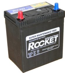 Rocket 40Ah 340A vékony sarú B+ (Dél-koreai) Maruti