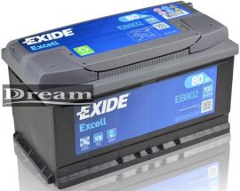 Exide Excell 80Ah 700A EB802