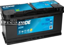 Exide AGM 12V 105Ah Start-Stop J+ EK1060