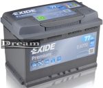 Exide Premium 77Ah 760A EA770 J+